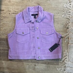 Forever 21 Purple Corduroy Vest